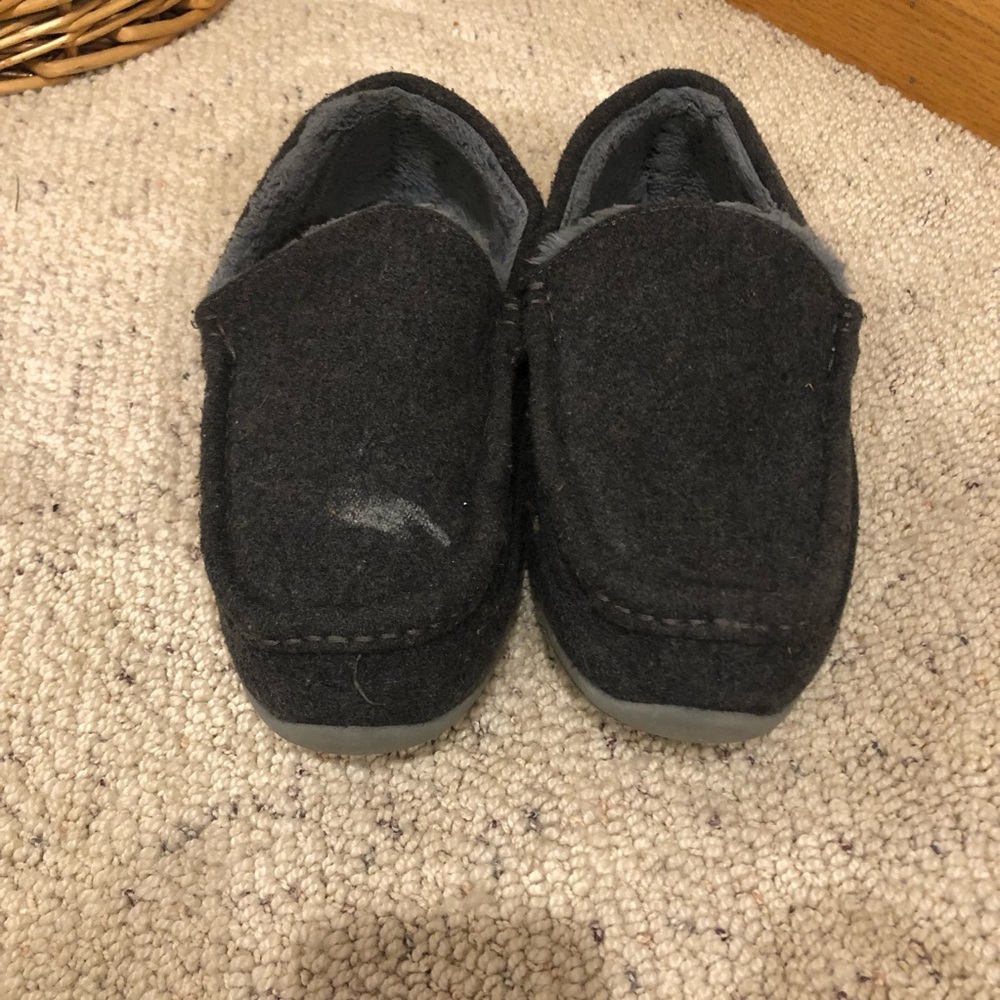 Cozy Black Kids Slip-On Shoes